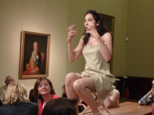 zu Goyas 'Mädchen mit Krug' - eine Mutter spricht über ihre zwei Kinder. Foto H.T.