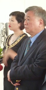 Chang Yahon und Francise während der Eröffnung in Hannover