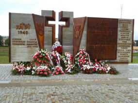 aside the bunker a Memorial for Katyn and during WW2 deported polish people